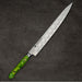 Sakai Takayuki Grand Chef SP Type III Sujihiki 240mm Jungle-Green Stabilized Hybrid Resin Handle