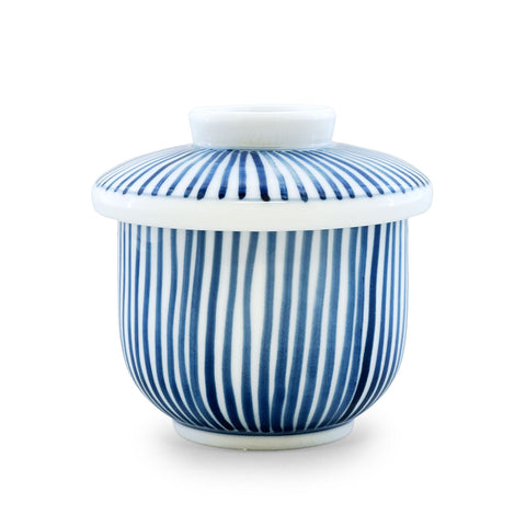 Tokusa Blue Lined Chawanmushi Cup 8 fl oz / 3.1