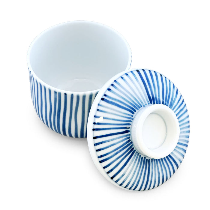 Tokusa Blue Lined Chawanmushi Cup 8 fl oz