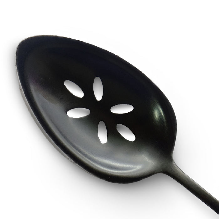 Gestura 1 Tbsp Slotted Spoon Gunmetal 9"
