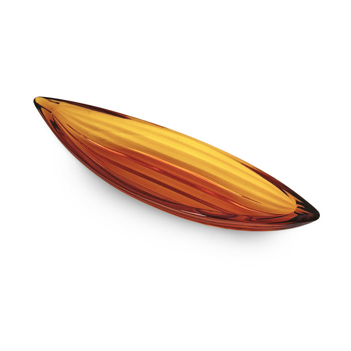 Shonai Craft Glass Amuse Dish Mamezara Amber 6.2" x 2" (Set of 3)