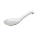 White Ceramic Renge Ramen Spoon 6" Length