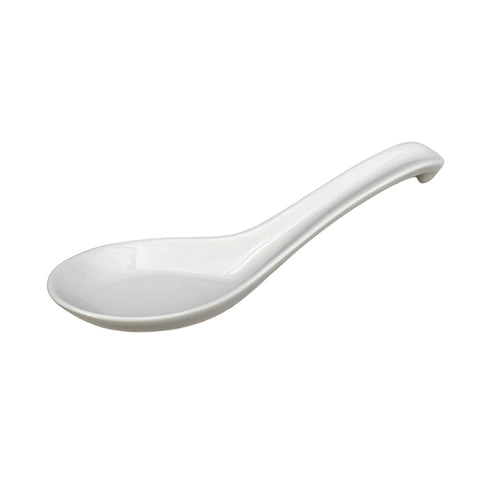 White Ceramic Renge Ramen Spoon 6