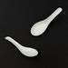 White Ceramic Renge Ramen Spoon 6" Length