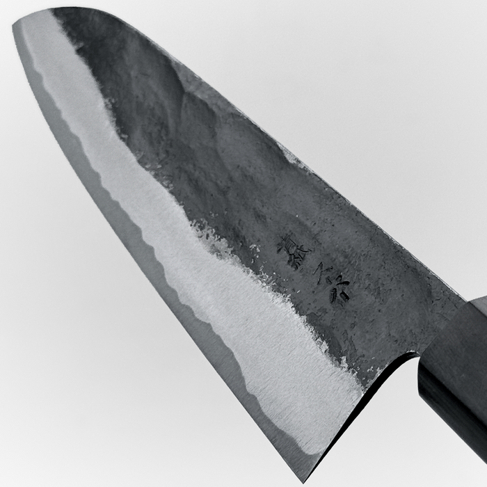 Ishizuchi Blue Super Kurouchi Gyuto 180mm (7.1") - Blade Back