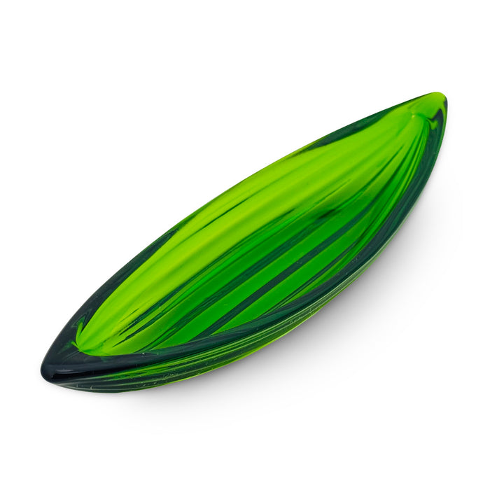 Shonai Craft Glass Amuse Dish Mamezara Green 6.2" x 2" (Set of 3)