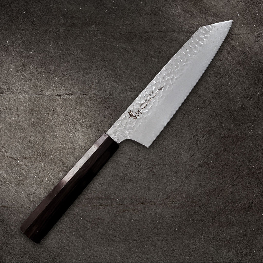 tamaki_tamaki　0910 Sakai Takayuki Damascus Hammered VG-10 Kengata Gyuto 200mm (7.9