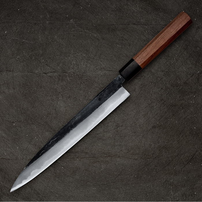 Ishizuchi Blue #2 Kurouchi Sujihiki 240mm (9.4") - Back Size