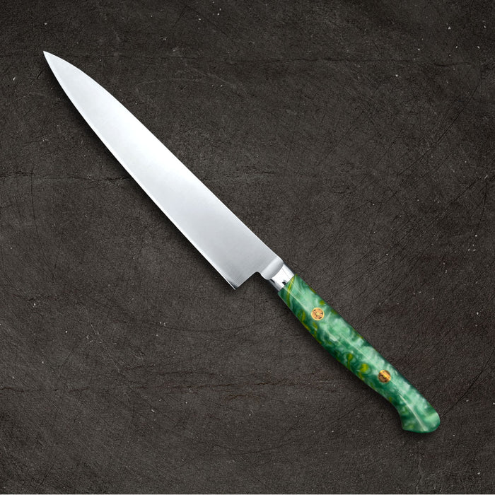 Sakai Takayuki Grand Chef SP Type III Petty 150mm Jungle Green Handle Back