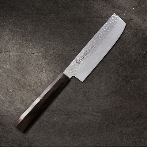 Sakai Takayuki Damascus Hammered VG-10 Nakiri 160mm (6.3