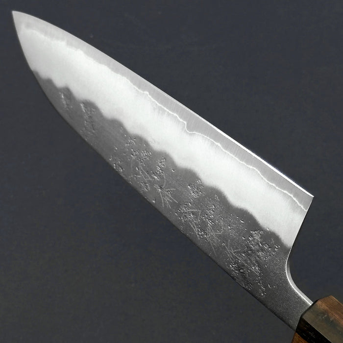 Ittosai Kotetsu Ginsan Nashiji Santoku 165mm Blade