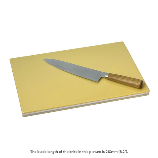 Hasegawa Pro-Soft Lite Rubber Wood Core Cutting Board FSRL 15.4" x 10.2"with 210mm Knife