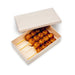 Wooden Rectangular Takeout Bento Box Small 6.7" x 4.3" (25/pack) - W/ Lid