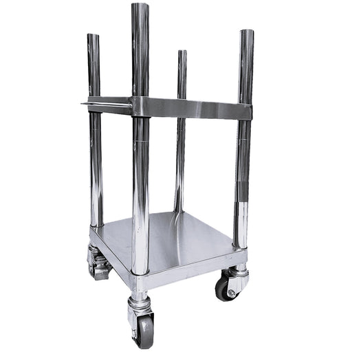 Stainless Steel Rice Warmer Stand with Wheels