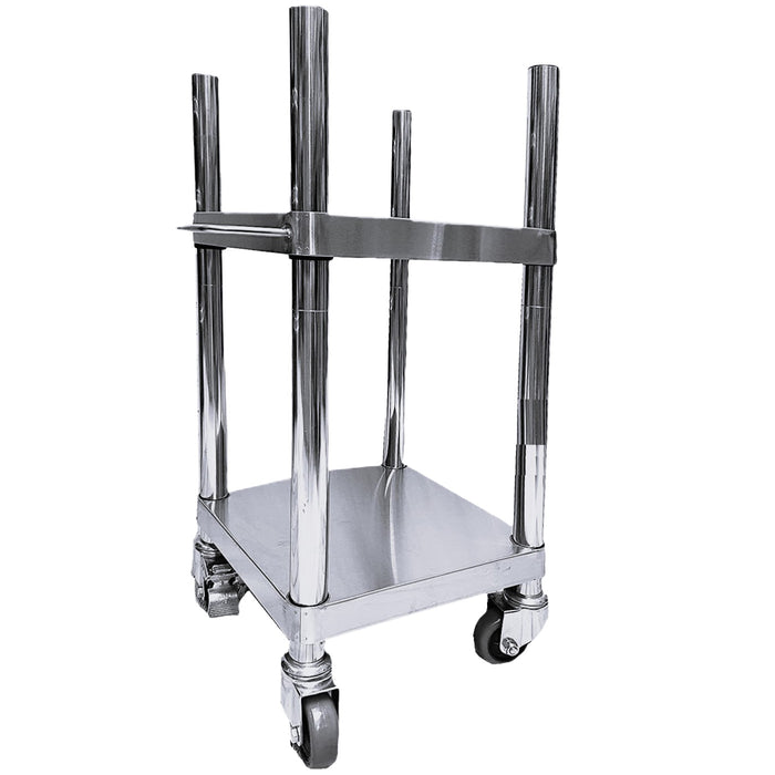 Stainless Steel Rice Warmer Stand with Wheels