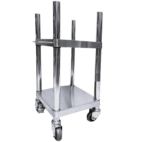 Stainless Steel Rice Warmer, Kitchen Prep Stand with Wheels