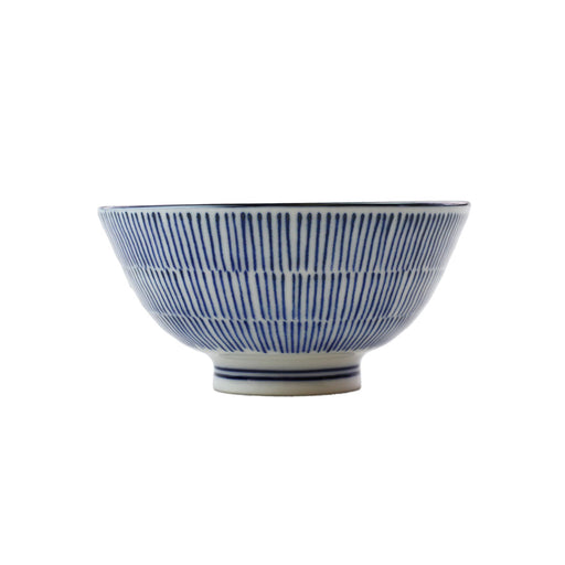 Tokusa Blue Lined Rice Bowl 9 fl oz