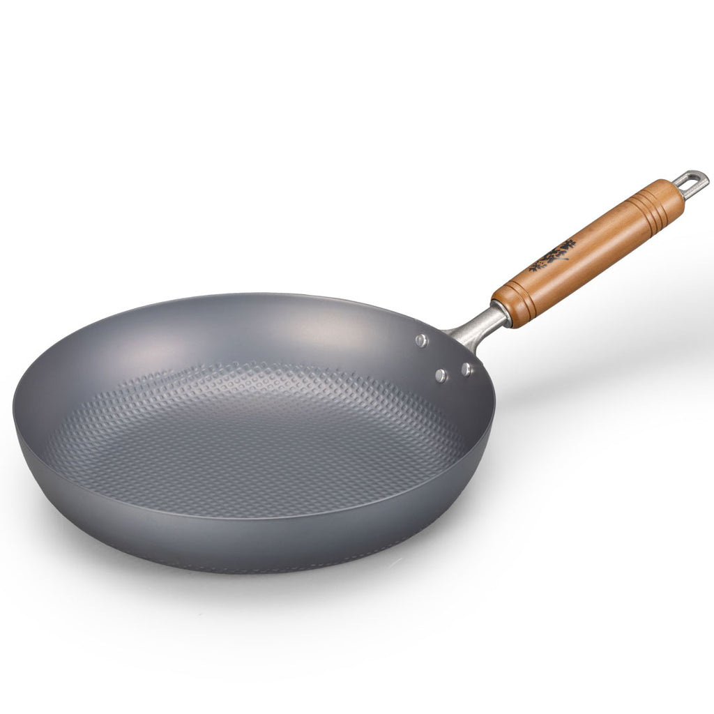 Summit Nitrogen Hardened Iron Frying Pan Embossed 11
