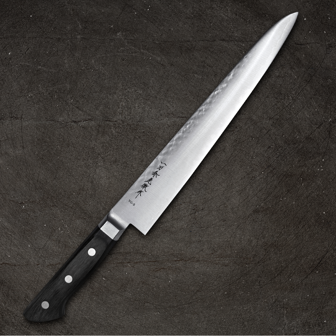 即決！◆新品！KAESU KOTETSU ウーズレッド コテツ◆タイニークラッシ Ittosai Kotetsu VG-5 Sujihiki 240mm (9.4