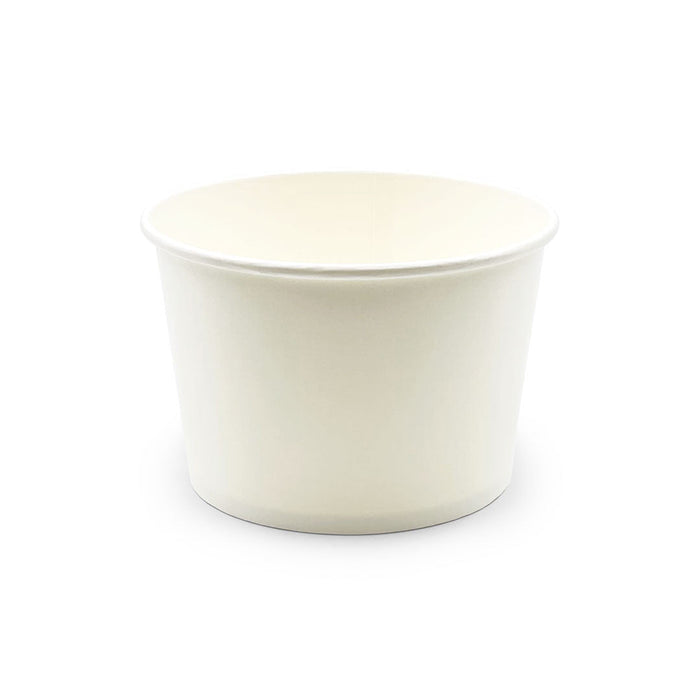 White Paper Waterproof Takeout Bowl 30 fl oz / 5.5" dia (600 pcs) - No Lids