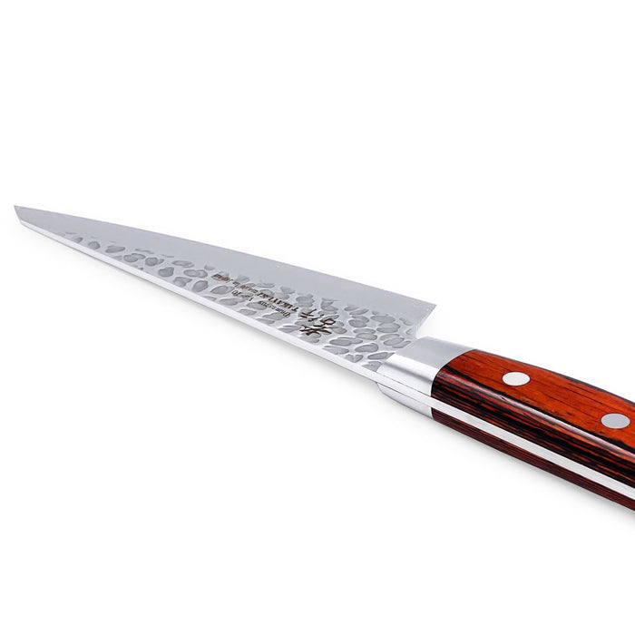 Sakai Takayuki Damascus Hammered VG-10 Sabaki Honesuki 150mm