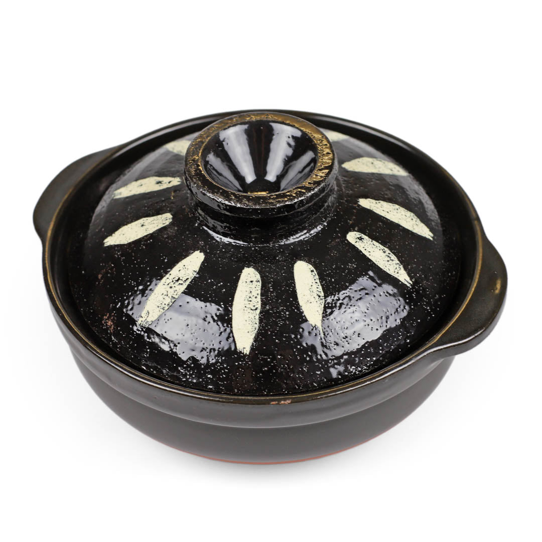 FUfIzU Japanse Donabe Keramische Hete Pot Braadpan, Ronde Kleipot Met Deksel, Hittebestendig Rond Aardewerk, Rijstkoker Voor Stoofpotsoep,1.7L FUfIzU Japanse Donabe Keramische Hete Pot Braadpan, Ronde Kleipot Met Deksel, Hittebestendig Rond Aardewerk, Rijstkoker Voor Stoofpotsoep,1.7L