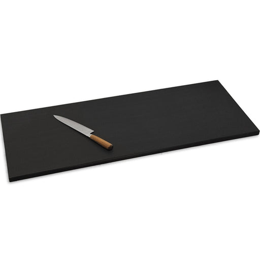 Yamaken Black Embossed Hi-Soft Cutting Board 39.3" x 15.75" x 0.75" H with 210mm blade knife