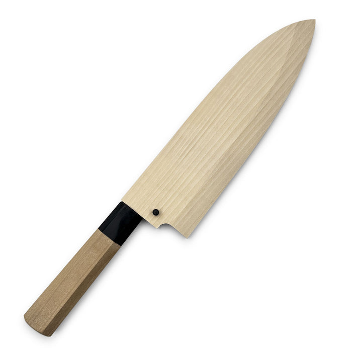 Wooden Knife Saya Cover for Hon-Deba Knife 210mm (8.2") with a Deba knife