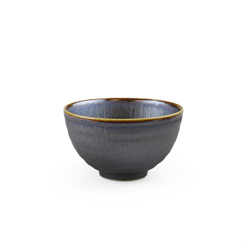 Metallic Black Grazed Rice Bowl 12 fl oz