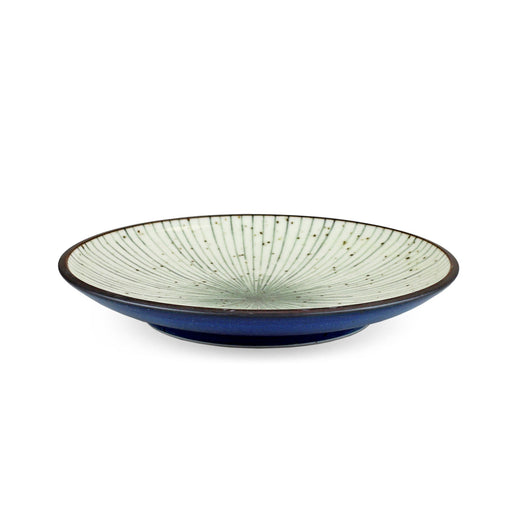 Tokusa Blue Lined Interior Salad Plate 7.75" dia