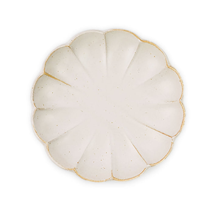 Kikka Daisy Kobiki Matte Ivory Salad Plate 6.6" dia
