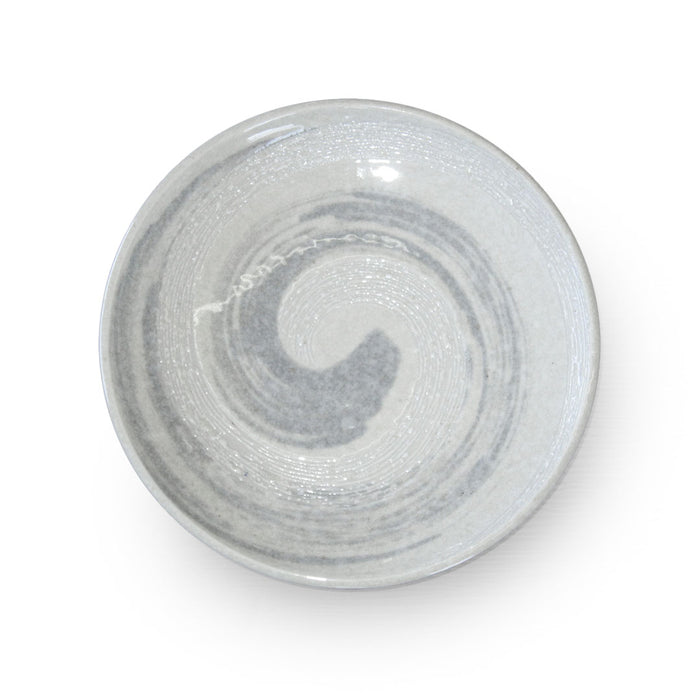 Snow White Grey Swirl Salad Plate 7.6" dia