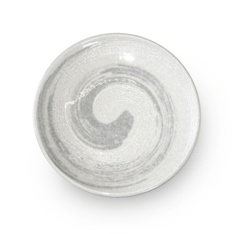Snow White Gray Swirl Salad Plate 7.6