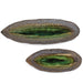 Bronze x Oribe Green Leaf Shaped Plates