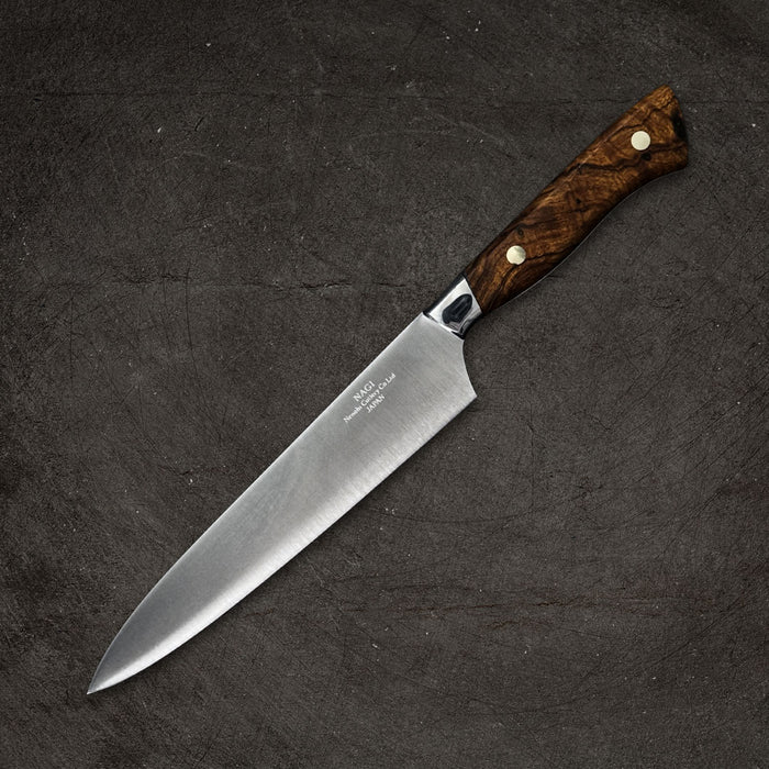 Nenohi Nagi Utility Petty 180mm Desert Ironwood Handle with Saya  Back Side