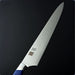 Nenohi Nagi Sujihiki 270mm Blue Jigged Bone Handle with Saya Cover Blade