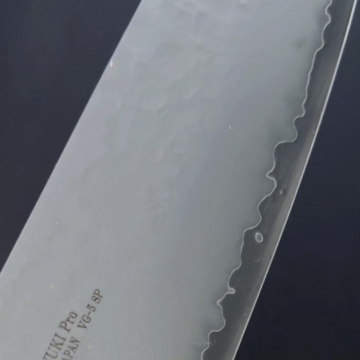 Sakai Takayuki PRO VG-5 Santoku 170mm Damascus Hammered Blade Zoom