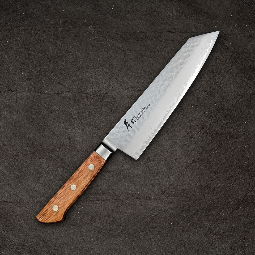 Sakai Takayuki PRO VG-5 Kengata Gyuto 185mm (7.3") Damascus Hammered