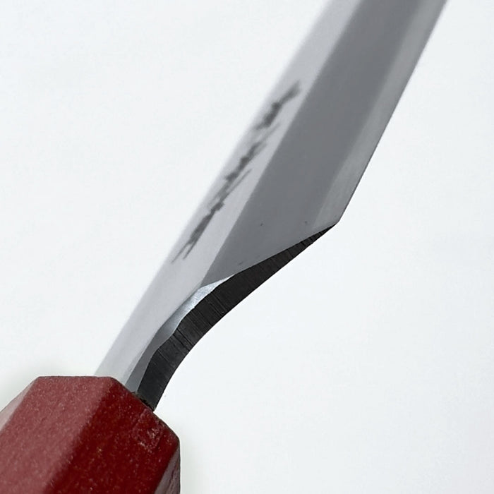 Sakai Takayuki Nanairo Inox Yanagi 210mm Vermilion Lacquered Handle Heel