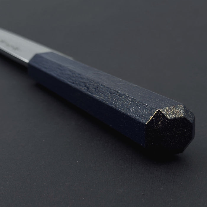 Sakai Takayuki Nanairo Inox Yanagi 210mm Indigo Lacquered Handle Zoom