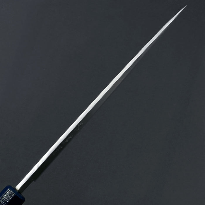 Sakai Takayuki Nanairo Inox Yanagi 210mm Indigo Lacquered Handle Spine
