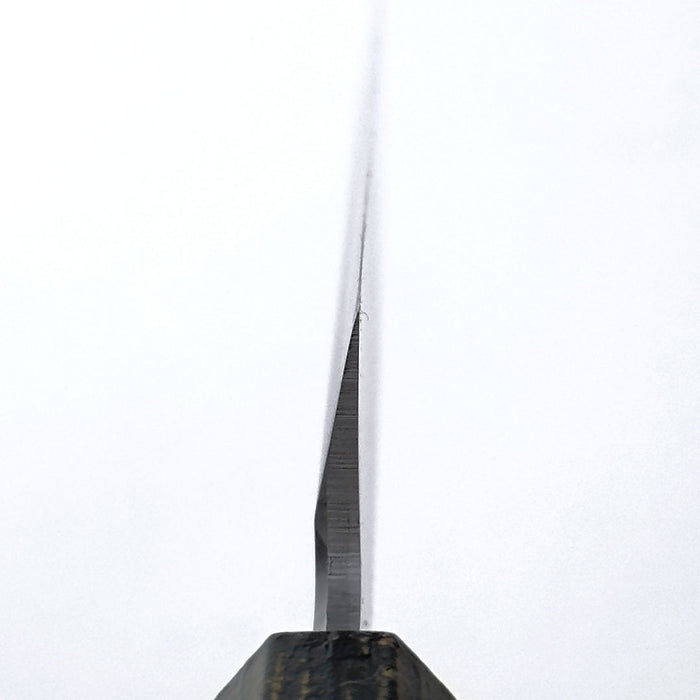 Sakai Takayuki Nanairo Inox Yanagi 210mm Charcoal x Gold Lacquered Handle Choil