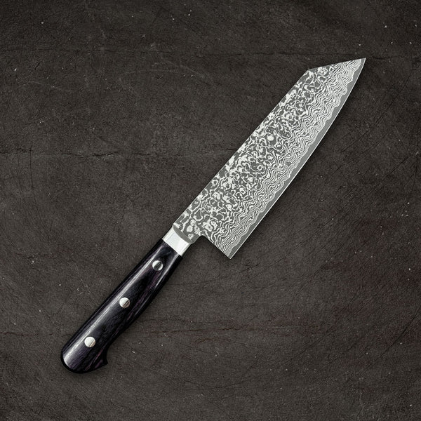 Yoshimi Kato VG-10 Nickel Damascus Santoku 175mm (6.9