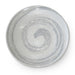 Snow White Grey Swirl Dinner Plate 10" dia