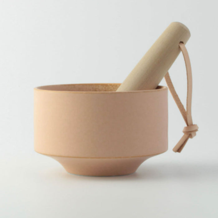 Yamatsu Matcha Tea Bowl Pink Combed Interior 12 fl oz / 5.9" dia with Muddler