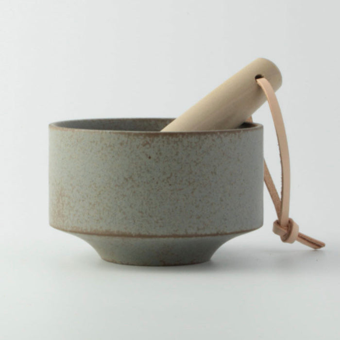 Yamatsu Matcha Tea Bowl Charcoal Combed Interior 12 fl oz / 5.9" dia with Muddler