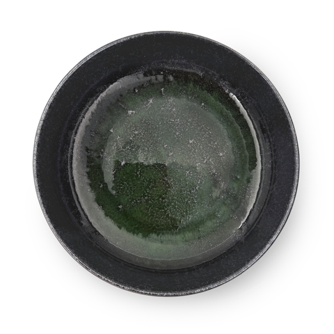 Textured Black x Glossy Green Pasta Plate 8.7
