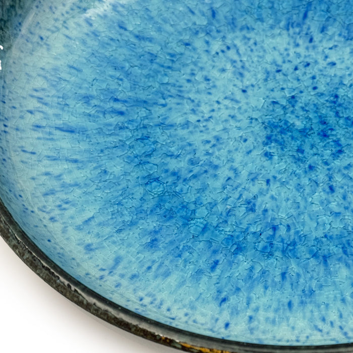 Ariake Blue Reactive Glaze Pasta Plate 7.25" dia Zoom in