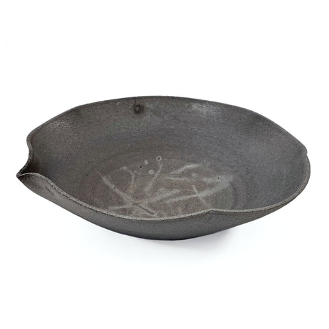 Kanayama Kumogata Matte Charcoal Gray Serving Bowl 32 fl oz / 8.5