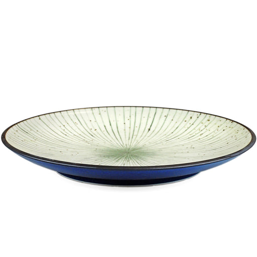 Tokusa Blue Lined Interior Serving Plate 11.45" dia